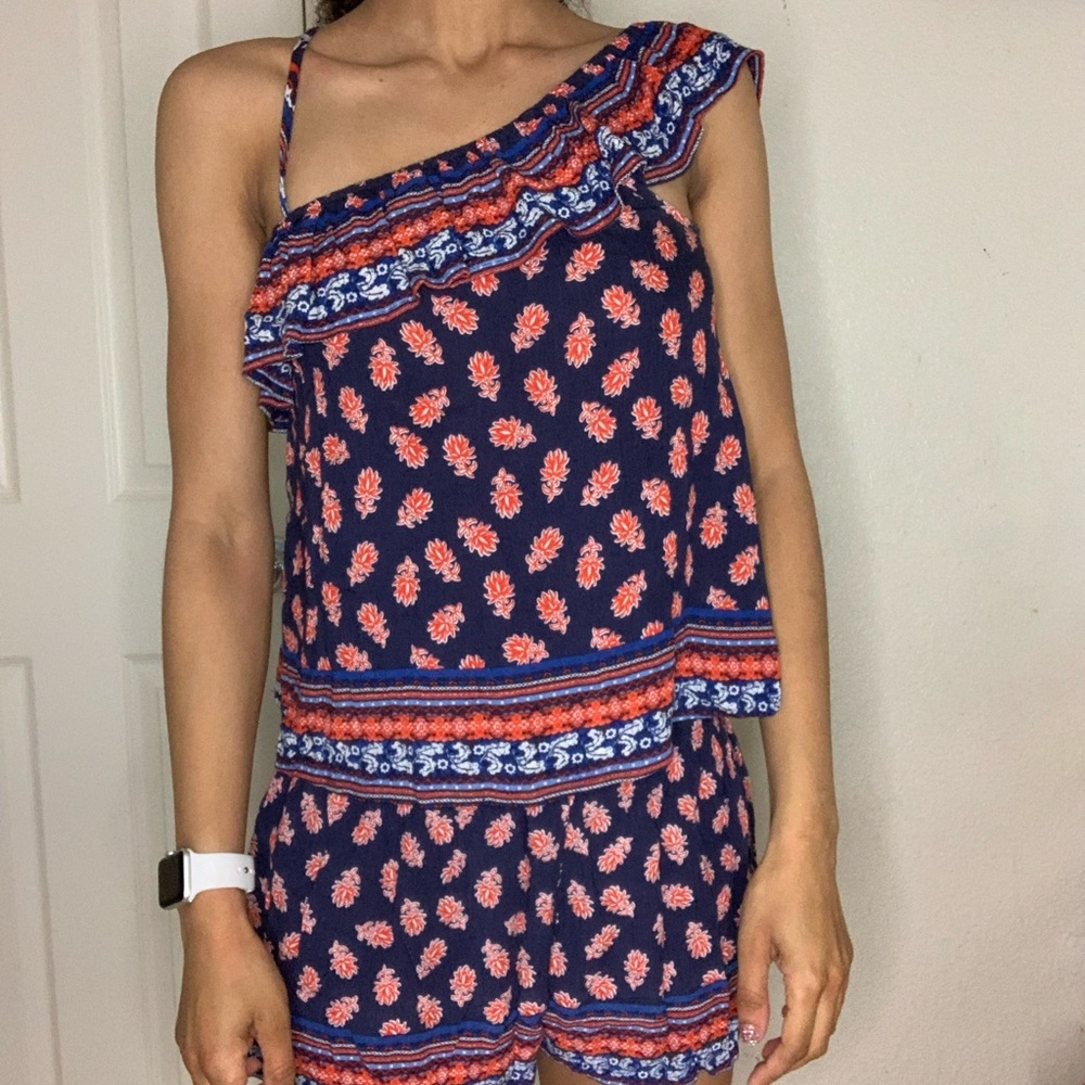 Two piece set red white and blue